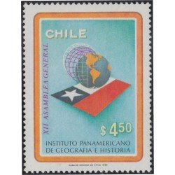 Chile 593 1982 Instituto panamericano  de Geografía e Historia MNH