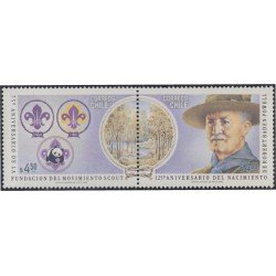 Chile 597/98 1982 Robert Baden Powell Movimiento Scout MNH