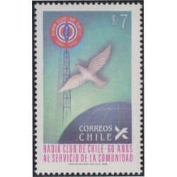 Chile 613 1982 60 Años de la Radio Club de Chile MNH