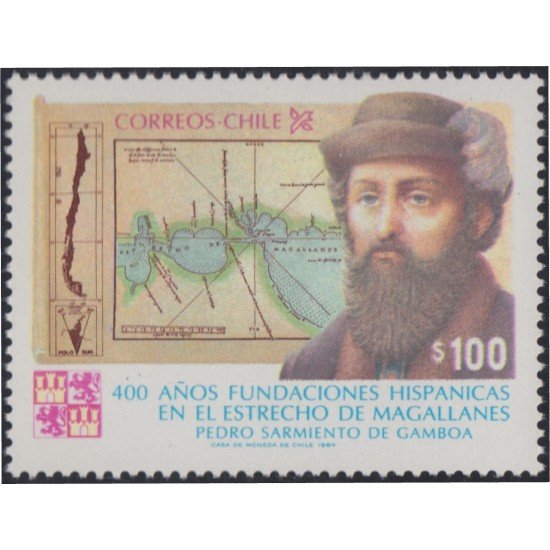 Chile 654 1984 Pedro Sarmiento de Gamboa Magallanes MNH Chile 654 1984 Pedro Sarmiento de Gamboa Magallanes MNH
