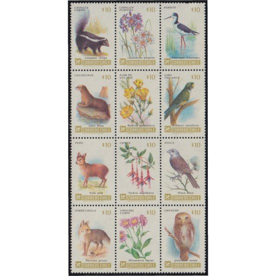 Chile 684/95 1985 Flora y Fauna Vida salvaje MNH