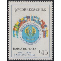 Chile 696 1985 Sistema de cooperación de las fuerzas aéreas americanas MNH