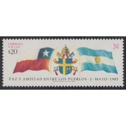 Chile 697 1985 Paz y amistad entre los pueblos Chile y Argentina MNH