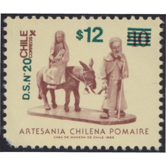 Chile 766 1986 Artesanía chilena Pomaire MNH Chile 766 1986 Artesanía chilena Pomaire MNH