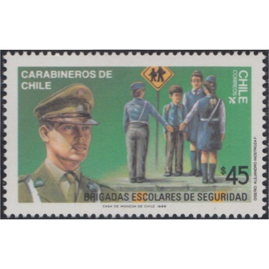 Chile 875 1987 Carabineros de Chile MNH