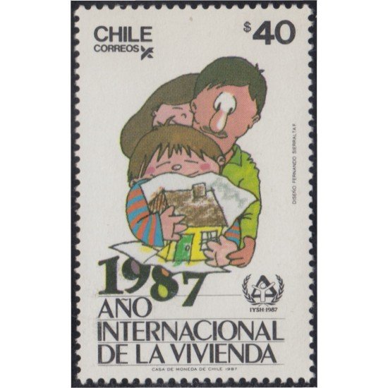 Chile 820 1987 Año Internacional de la vivienda MNH Chile 820 1987 Año Internacional de la vivienda MNH