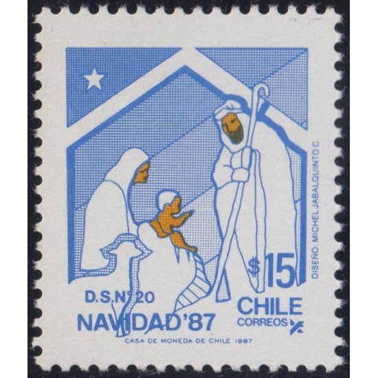 Chile 827 1987 Navidad Christma MNH Chile 827 1987 Navidad Christma MNH