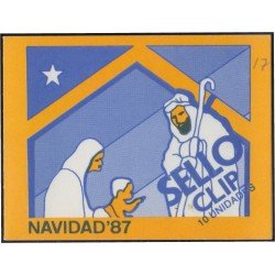 Chile 827a 1987 Navidad Christma MNH en carnet