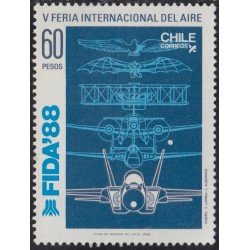 Chile 834 1988 FIDA 88 V Feria Internacional del aire MNH