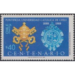 Chile 848 1988 Pontificia Universidad Católica de Chile MNH
