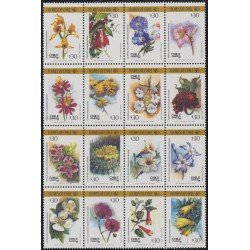 Chile 852/67 1988 Flores de Chile Flowers MNH