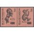 Chile 886/87 1989  Isla de Pascua Cabeza de Moai MNH