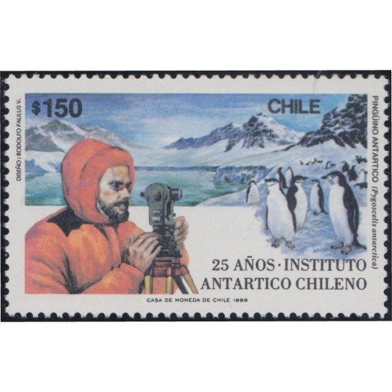 Chile 918 1989 25 Años del Instituto Antártico Chileno MNH Chile 918 1989 25 Años del Instituto Antártico Chileno MNH