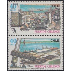Chile 961/62 1990 Puertos Chilenos MNH