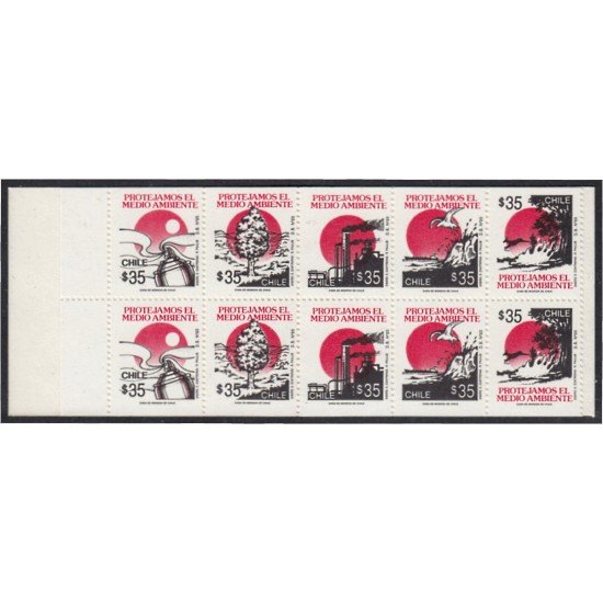 Chile C979/83 1990 Protejamos el Medio Ambiente carnet MNH Chile C979/83 1990 Protejamos el Medio Ambiente carnet MNH
