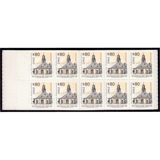 Chile C1170 1993 Iglesias de Chiloe carnet MNH Chile C1170 1993 Iglesias de Chiloe carnet MNH