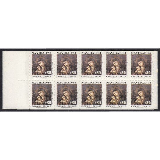 Chile C1235 1994 Navidad Christmas carnet MNH 
