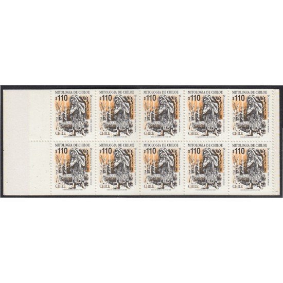 Chile C1418 1997 Mitología de Chiloe La Pincoya La Fiura carnet MNH Chile C1418 1997 Mitología de Chiloe La Pincoya La Fiura carnet MNH