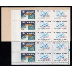 Chile C1506 1999 Nuevo milenio MNH en carnet