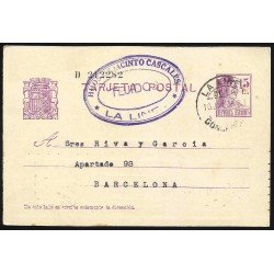 España Spain Entero Postal 69 Matrona 1935 La Línea de la Concepción