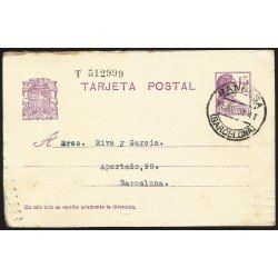 España Spain Entero Postal 69 Matrona 1934 Manresa España Spain Entero Postal 69 Matrona 1934 Manresa