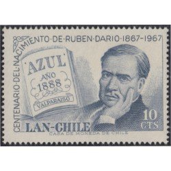 Chile A- 238 1967 Poeta latinoamericano Rubén Darío MNH