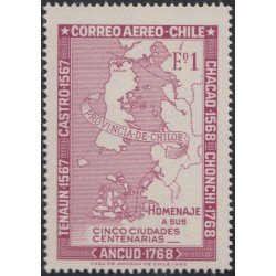 Chile A- 248 1968 Centenarios de villas de Chiloé MNH