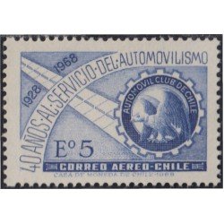 Chile A- 249 1968 40º Aniversario del automóvil club chileno MNH