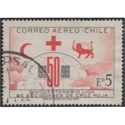 Chile A- 256 1968 50 Años de la liga de sociedades de la Cruz Roja  MH