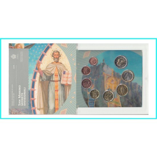 San Marino 2018 Cartera Oficial Monedas € euros San Marino 2018 Cartera Oficial Monedas € euros