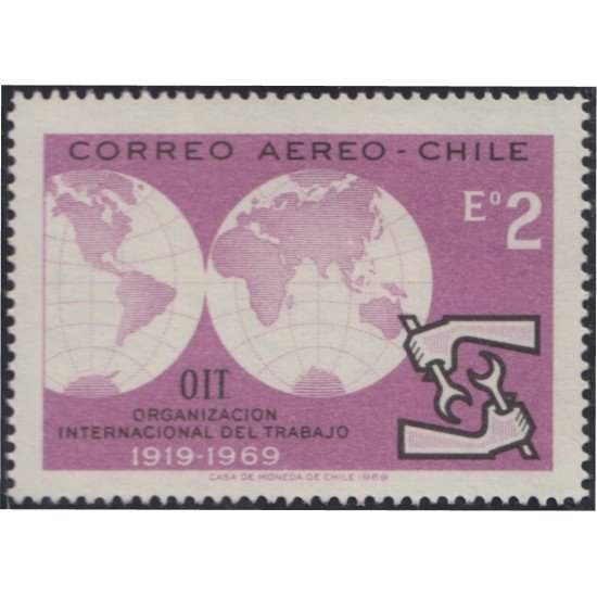 Chile A- 262 1969 OIT Organización Internacional del Trabajo MNH