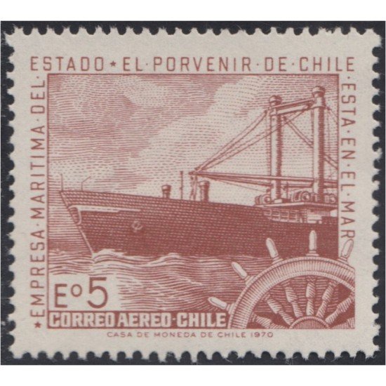 Chile A- 272 1971 Marina Mercante Barco Boat MH