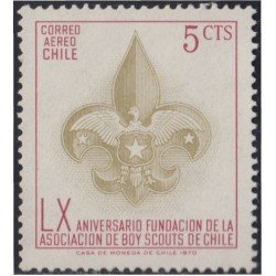 Chile A- 275 1971 LX Aniversario fundación de la asociación de Boy Scouts MNH
