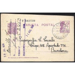 España Spain Entero Postal 69 Matrona 1934 Villatuerta España Spain Entero Postal 69 Matrona 1934 Villatuerta