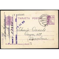 España Spain Entero Postal 69 Matrona 1934 Cartagena España Spain Entero Postal 69 Matrona 1934 Cartagena