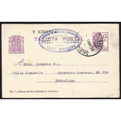 España Spain Entero Postal 69 Matrona 1934 Calaf España Spain Entero Postal 69 Matrona 1934 Calaf