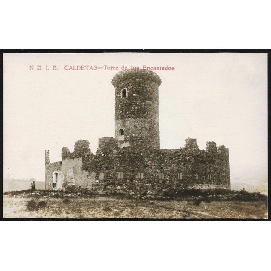 España Spain Postal Antigua Caldetas - Torre de los Encantados España Spain Postal Antigua Caldetas - Torre de los Encantados