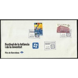 España 3107 1991 con matasello Festival de la Infancia i Juventud