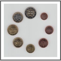 Eslovaquia 2015 Emisión monedas Sistema monetario euro € Tira