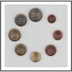 Eslovaquia 2014 Emisión monedas Sistema monetario euro € Tira