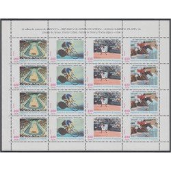 Guinea Ecuatorial 229/32 1996 Minihojita Juegos Olímpicos Atlanta 96 Tenis Ciclismo Hípica MNH Guinea Ecuatorial 229/32 1996 Minihojita Juegos Olímpicos Atlanta 96 Tenis Ciclismo Hípica MNH