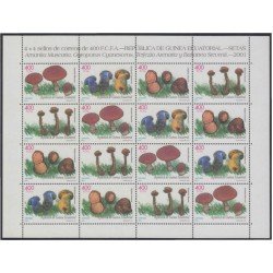 Guinea Ecuatorial 276/79 2001 Micología setas Mushroom MNH