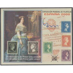 España Spain Emisión Conjunta 2000 Cuba España Exposición Mundial Filatelia HB