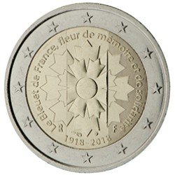 Francia 2018 2 € euros conmemorativos Le Bleuet de France Francia 2018 2 € euros conmemorativos Le Bleuet de France