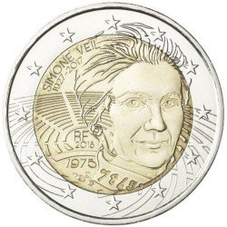 Francia 2018 2 € euros conmemorativos Simone Veil Francia 2018 2 € euros conmemorativos Simone Veil