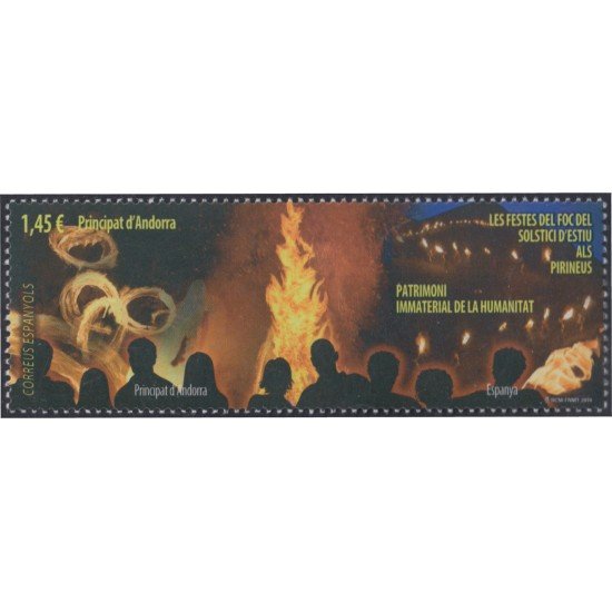 Andorra Española 472 2018 25 Fiestas Andorranas Patrimonio de la Humanidad MNH