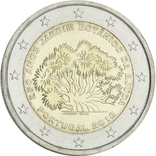 Portugal 2018 2 € euros conmemorativos Jardín Botánico Ajuda Portugal 2018 2 € euros conmemorativos Jardín Botánico Ajuda