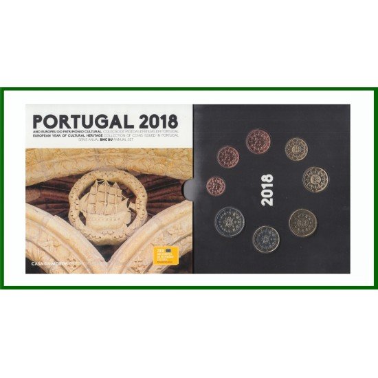 Portugal 2018 Cartera Oficial Monedas € euro Set Patrimonio Portugal 2018 Cartera Oficial Monedas € euro Set Patrimonio