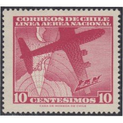 Chile A- 198A 1959 Servicio Interior Avión MNH Chile A- 198A 1959 Servicio Interior Avión MNH