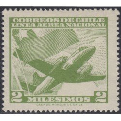 Chile A- 192 1959 Servicio Interior Avión MNH Chile A- 192 1959 Servicio Interior Avión MNH